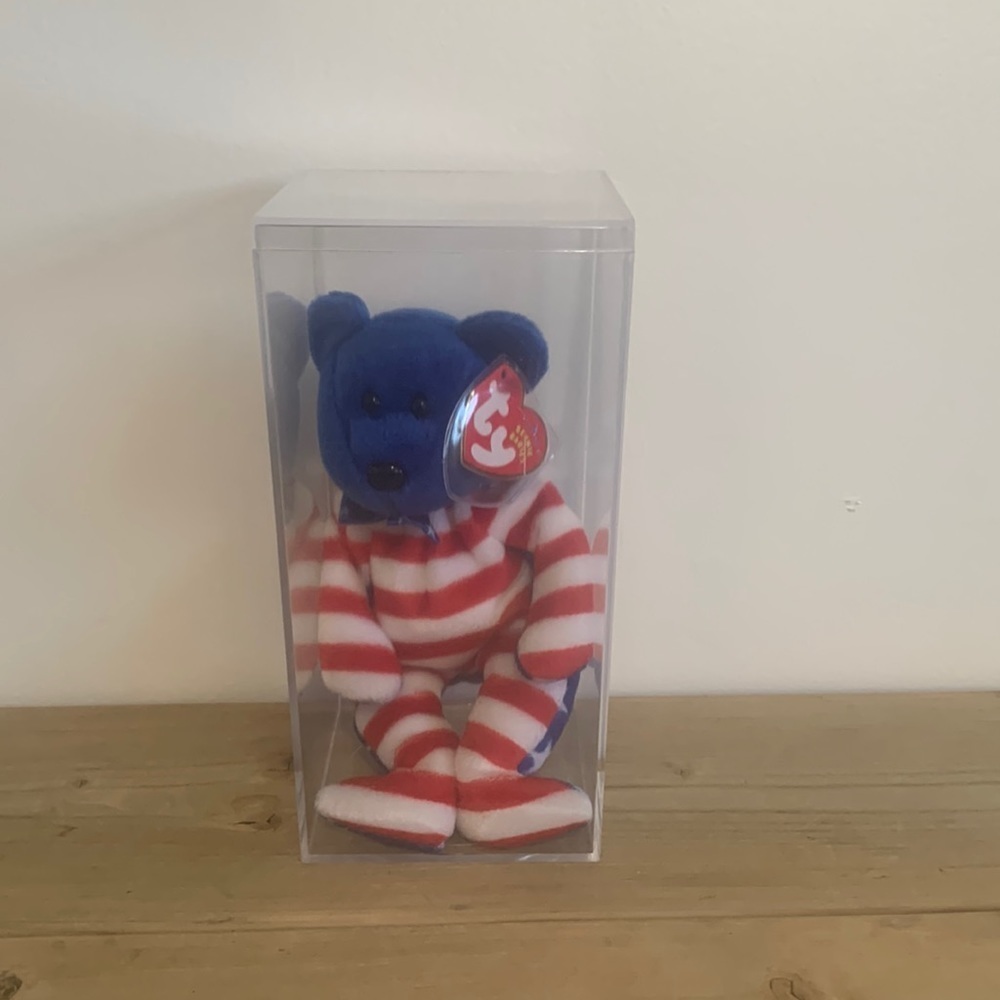 NWT Liberty beanie baby bear plush retired 2002